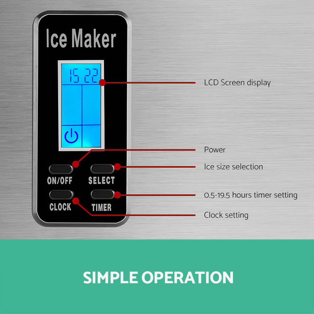 Devanti 15kg Ice Maker Machine
