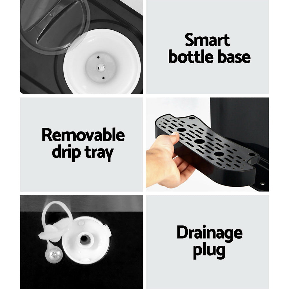 Devanti Portable Ice Maker Machine & Water Dispenser 3L Silver - RV Online