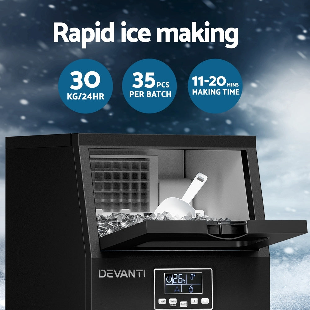 Devanti 30kg Commercial Ice Maker Machine