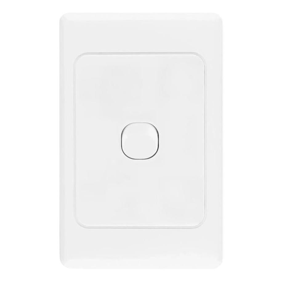 Iluma 1 Gang Vertical Light Switch White