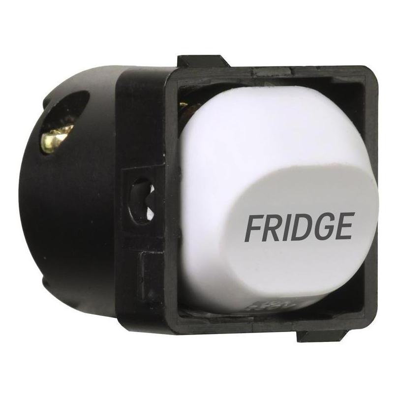 Iluma 10A Single Pole Switch Fridge Print Mechanism White