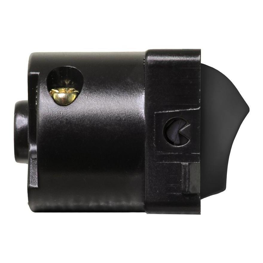 Iluma 10A Single Pole Switch ISO Print Mechanism Black