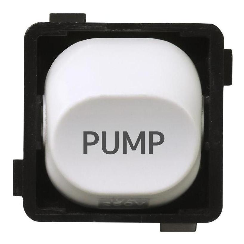 Iluma 10A Single Pole Switch Pump Print Mechanism White