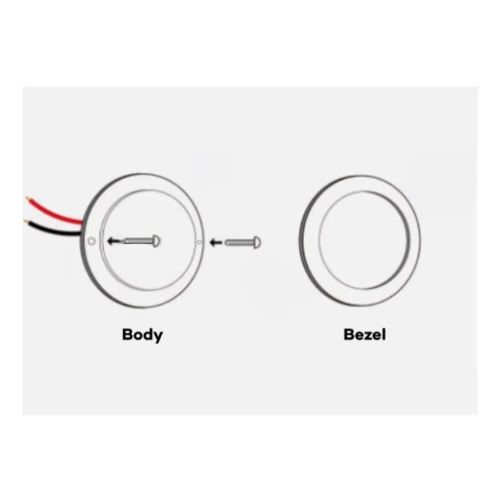Iluma 12v Slimline LED Downlight 60mm Cool White Light - Chrome