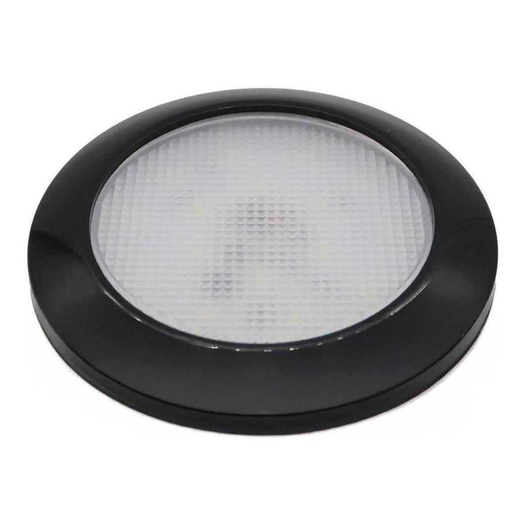 Iluma 12v Slimline LED Downlight 76mm Cool White Light - Black