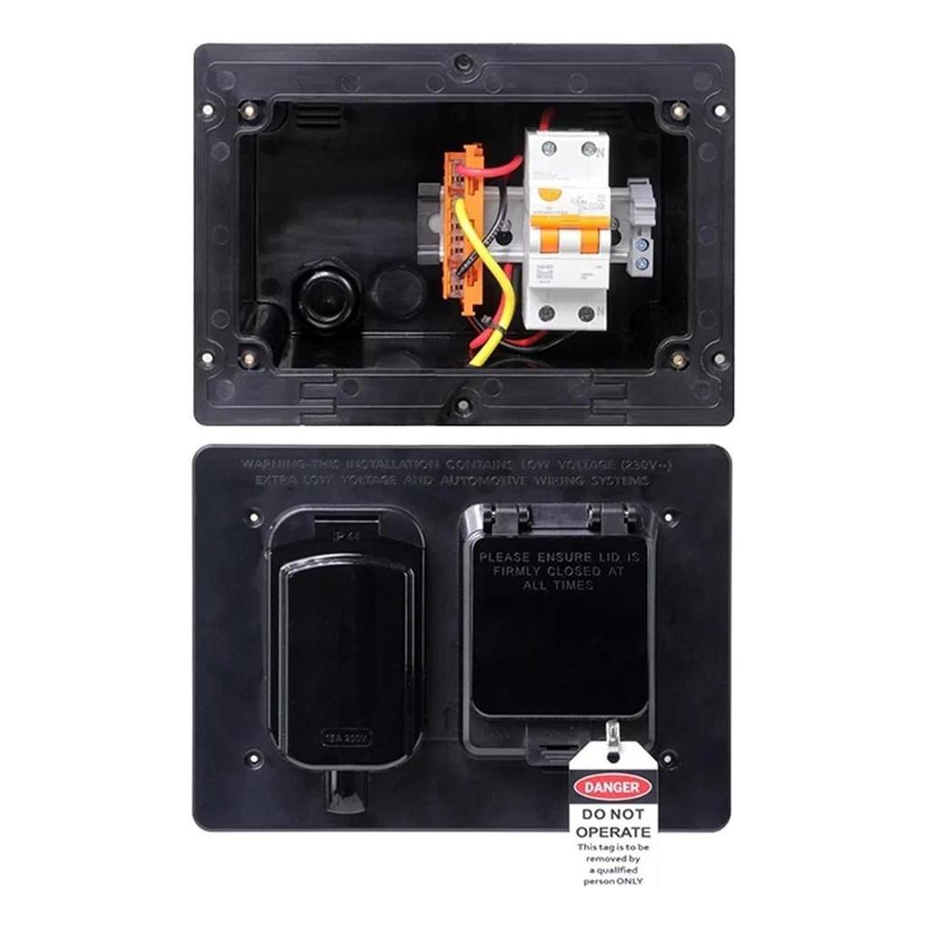 Iluma 15A Power Inlet with 1*16A NHP RCBO