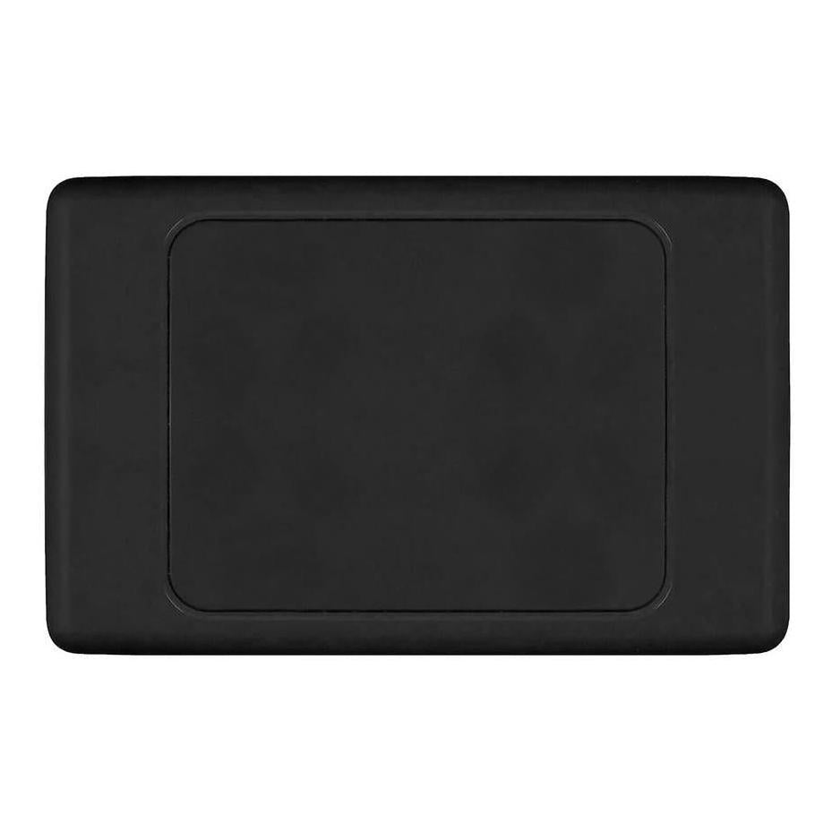 Iluma Blank Light Switch Cover Plate Black