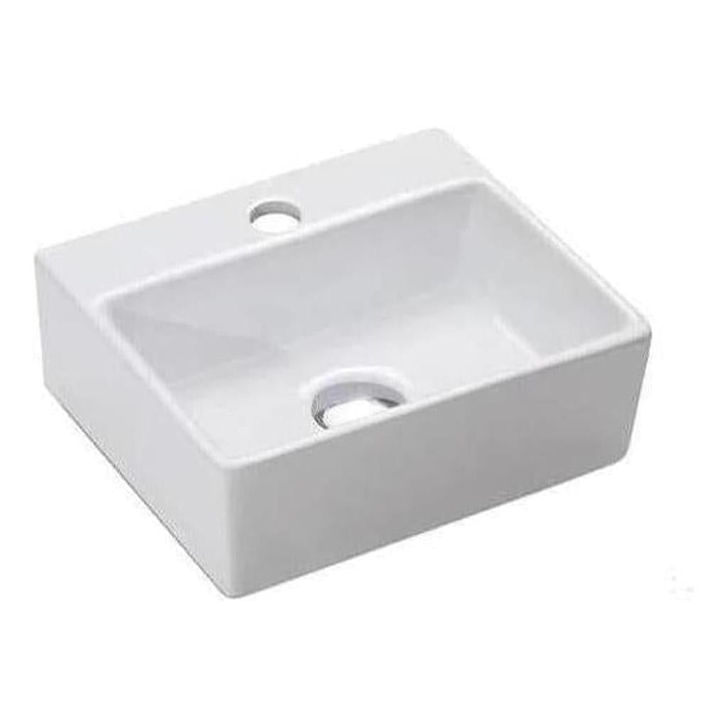 Iluma Ceramic Basin Sink 330 x 290 x 120mm White