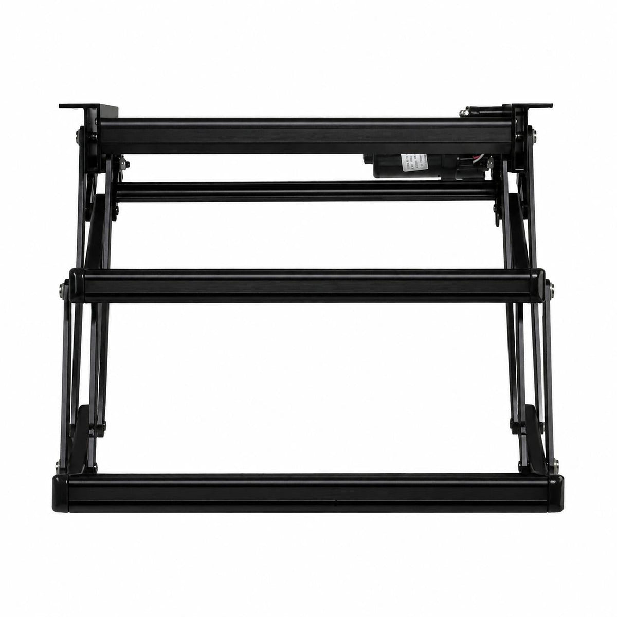 Iluma Double Electric Aluminium Step Inc Amber LED Light Black