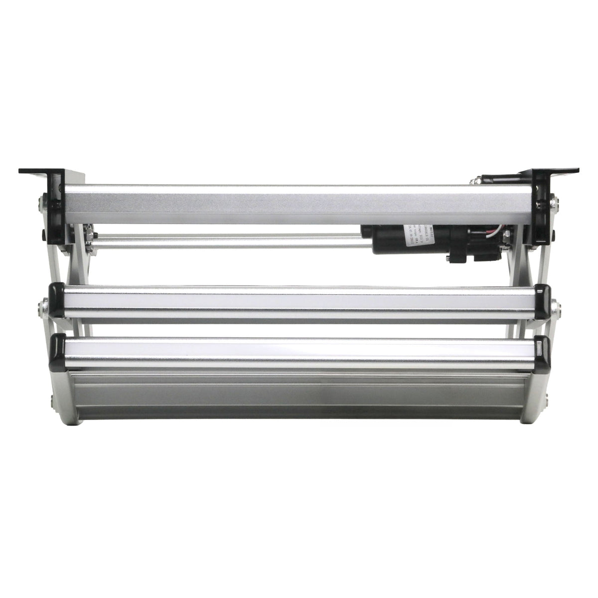 Iluma Double Electric Aluminium Step Inc Amber LED Light Silver