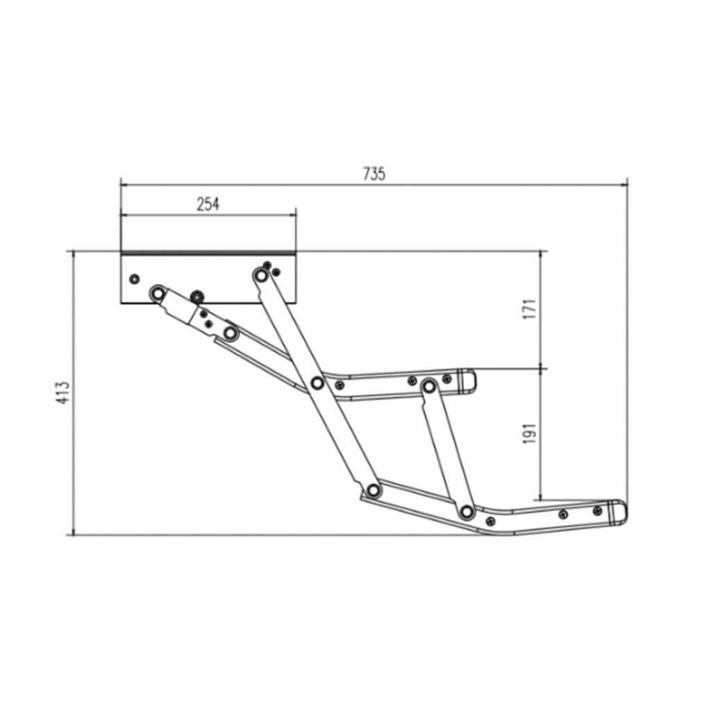 Iluma Double Electric Aluminium Step Inc Amber LED Light Silver