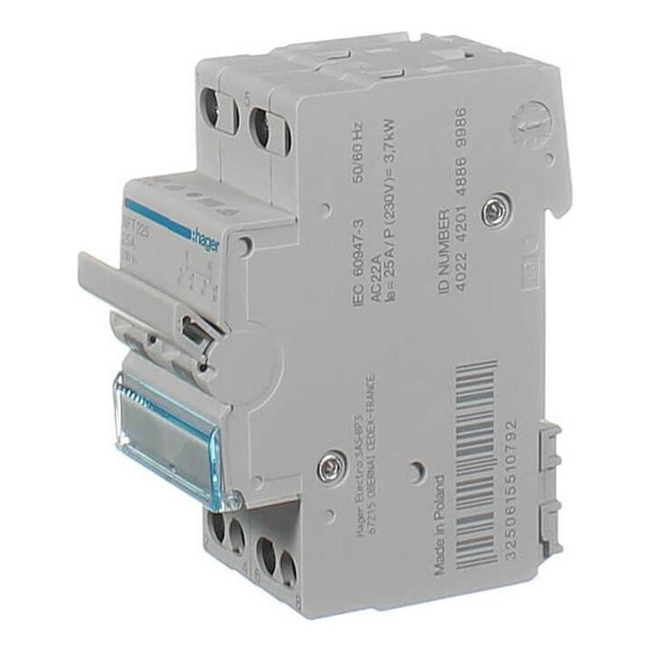 Iluma HAGER Electrical Changeover Switch 2 Pole 25 Amp