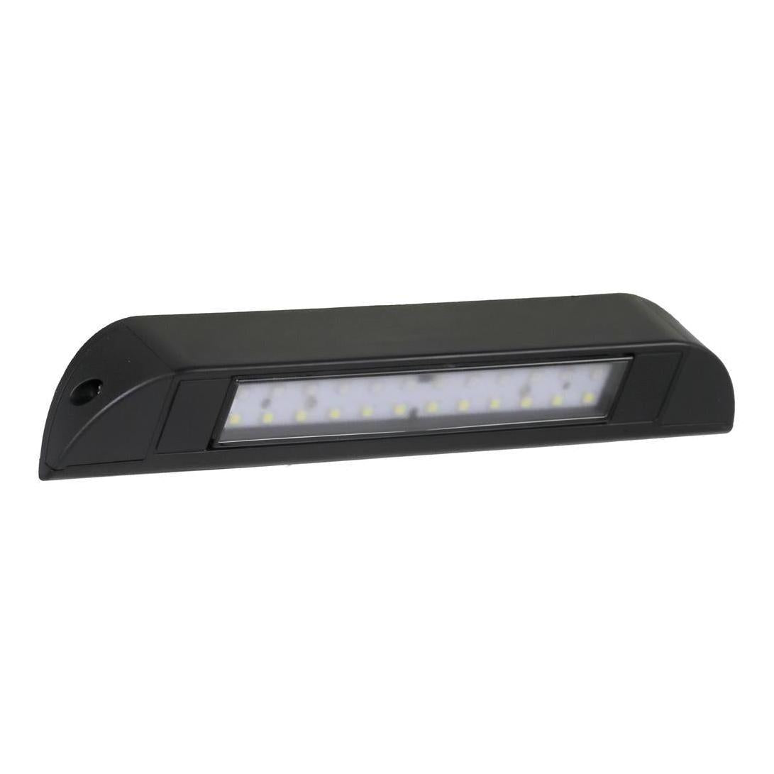 Iluma LED 10" 256mm Slim Awning Amber/White Bug Light IP67 Black