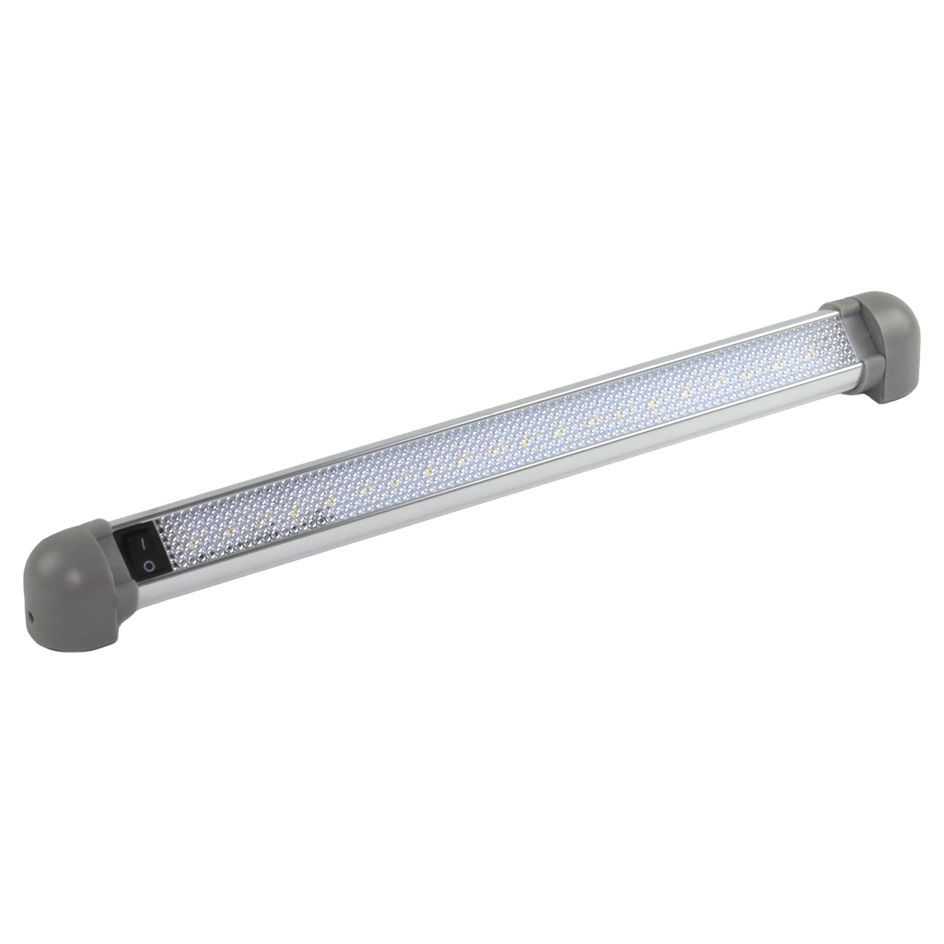 Iluma LED 13.5" 343mm 12 - 28v Interior 90° Swivel Light With On/Off Switch Grey