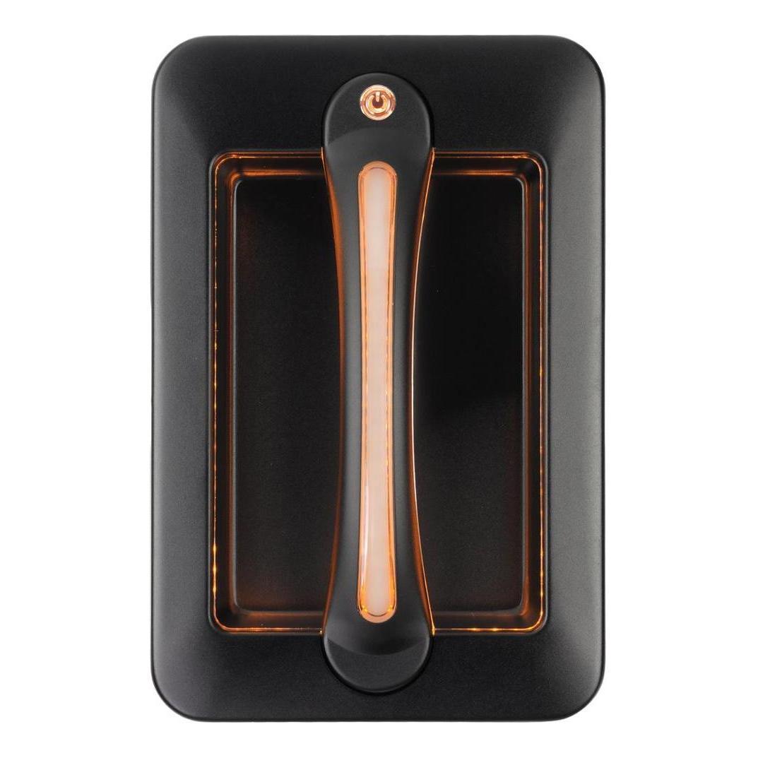 Iluma Led Dimmable Grab Handle White Light with Amber Night Light Black Bargman Style