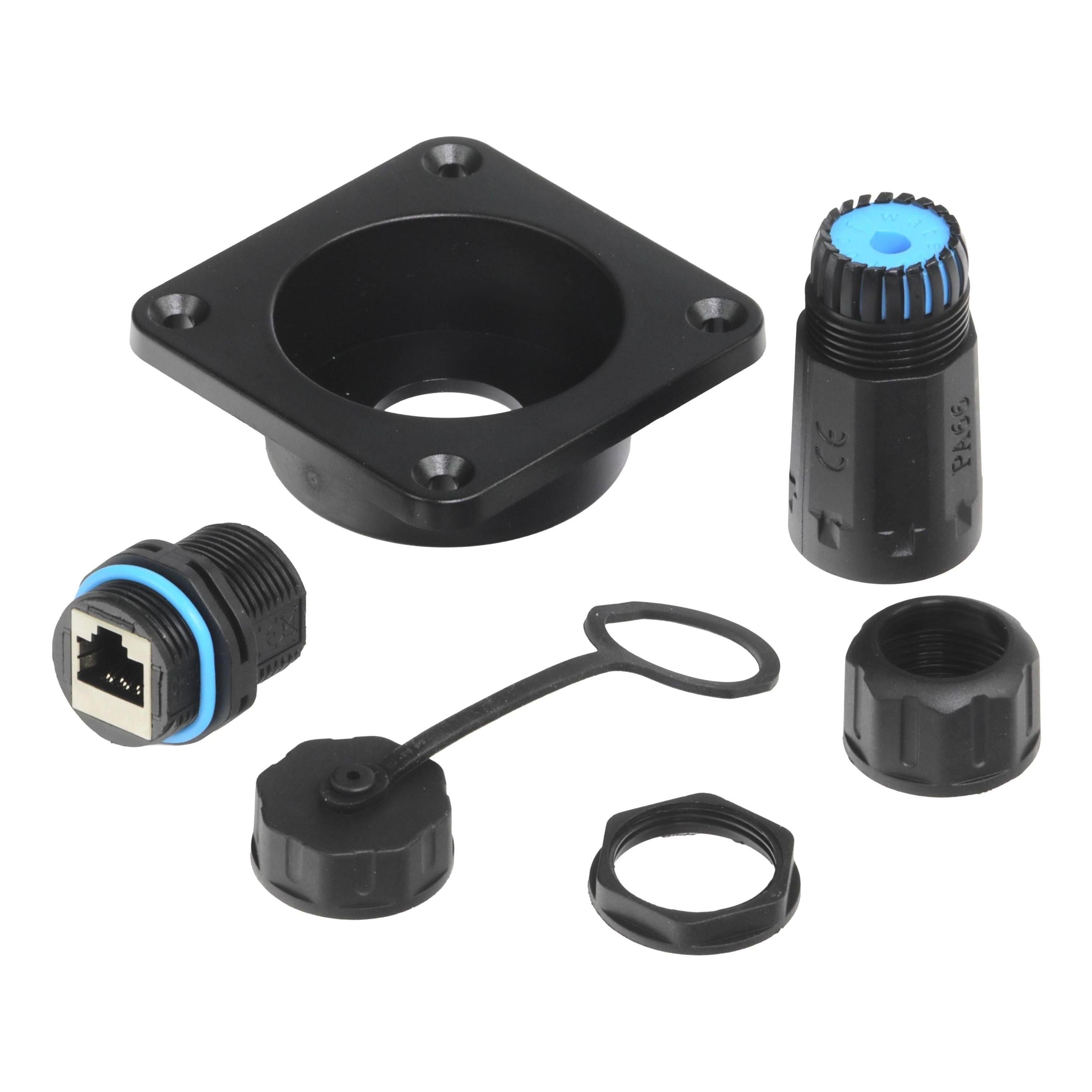 Iluma RJ45 Coupler Plug Connector Cat 6 Inc Panel Mount Plate Starlink Gen 3