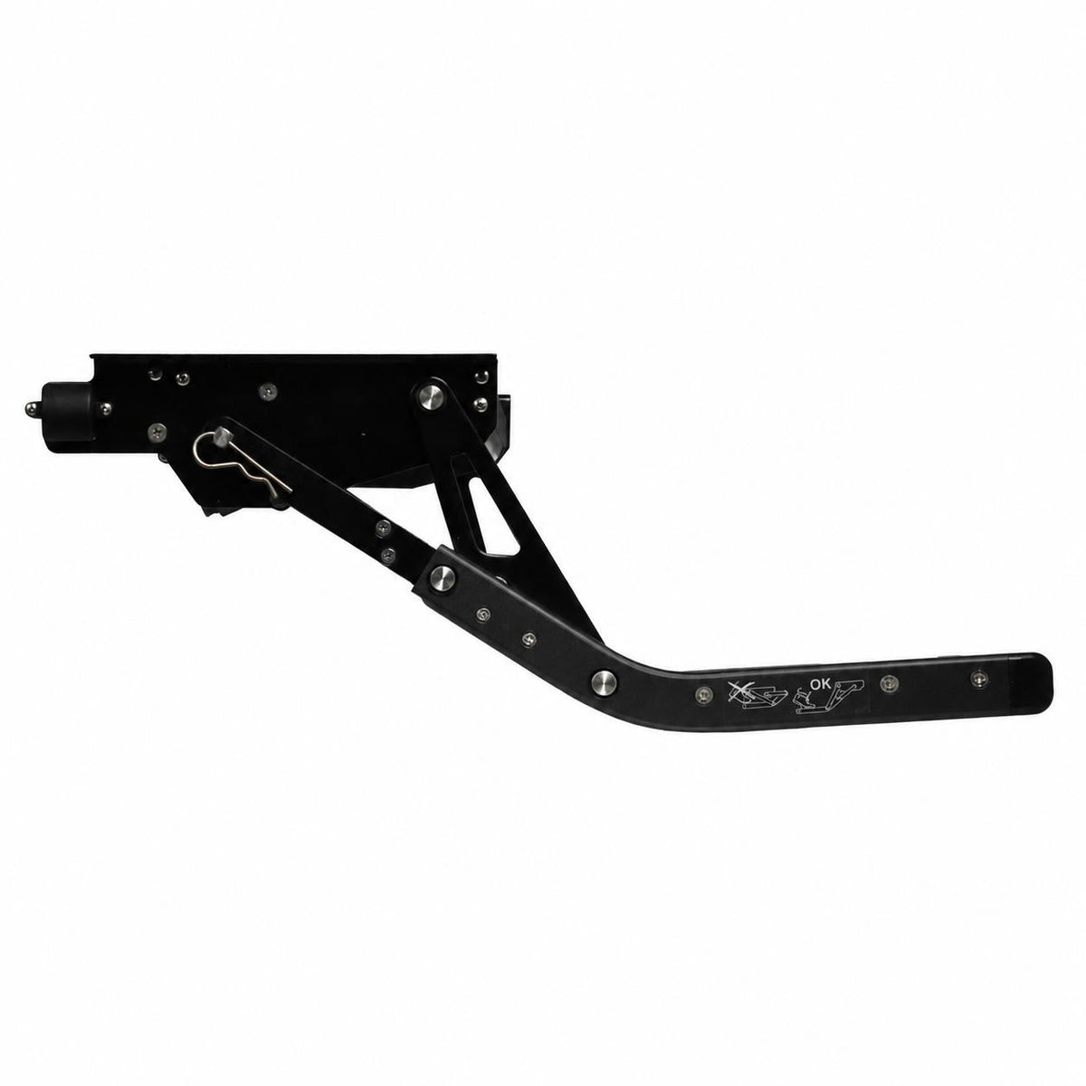 Iluma Single Electric Aluminium Step Inc Amber LED Light Black