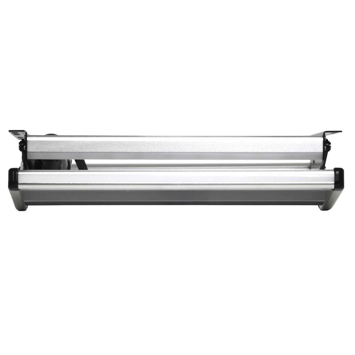 Iluma Single Electric Aluminium Step Inc Amber LED Light Silver