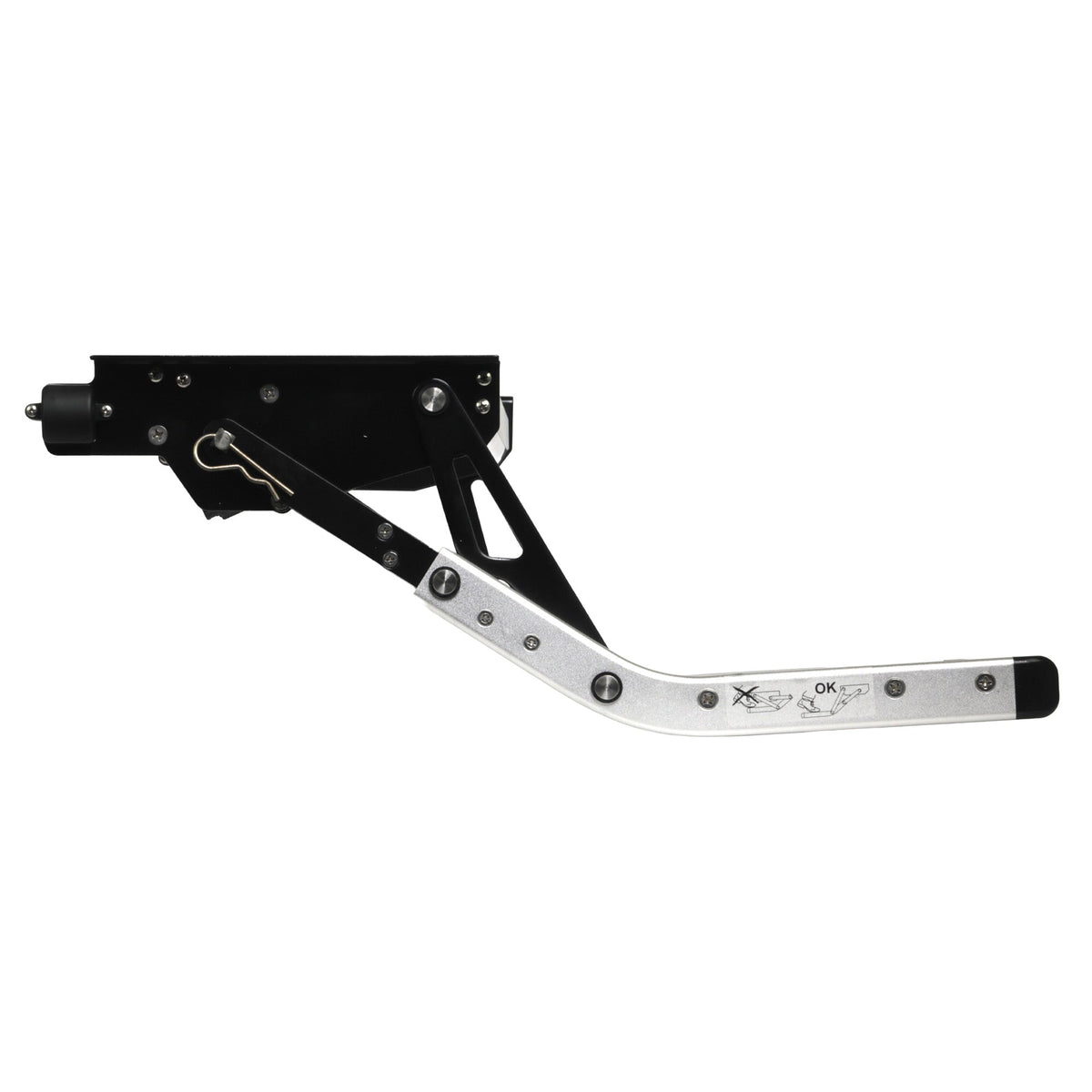 Iluma Single Electric Aluminium Step Inc Amber LED Light Silver