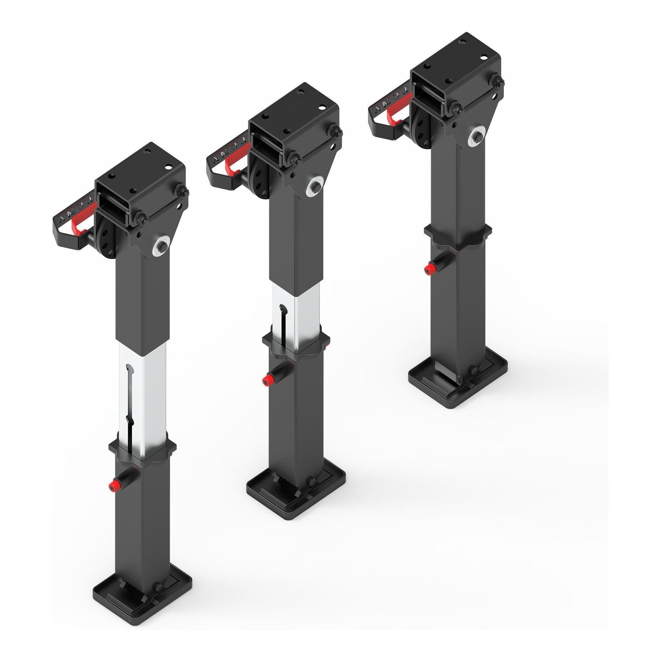 Iluma Telescopic Drop Down Stabilizer leg Corner Steadies 550 - 880mm Black