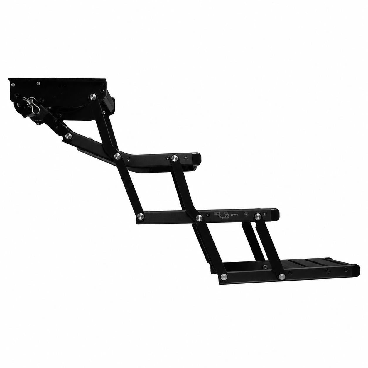 Iluma Triple Electric Aluminium Step Inc Amber LED Light Black