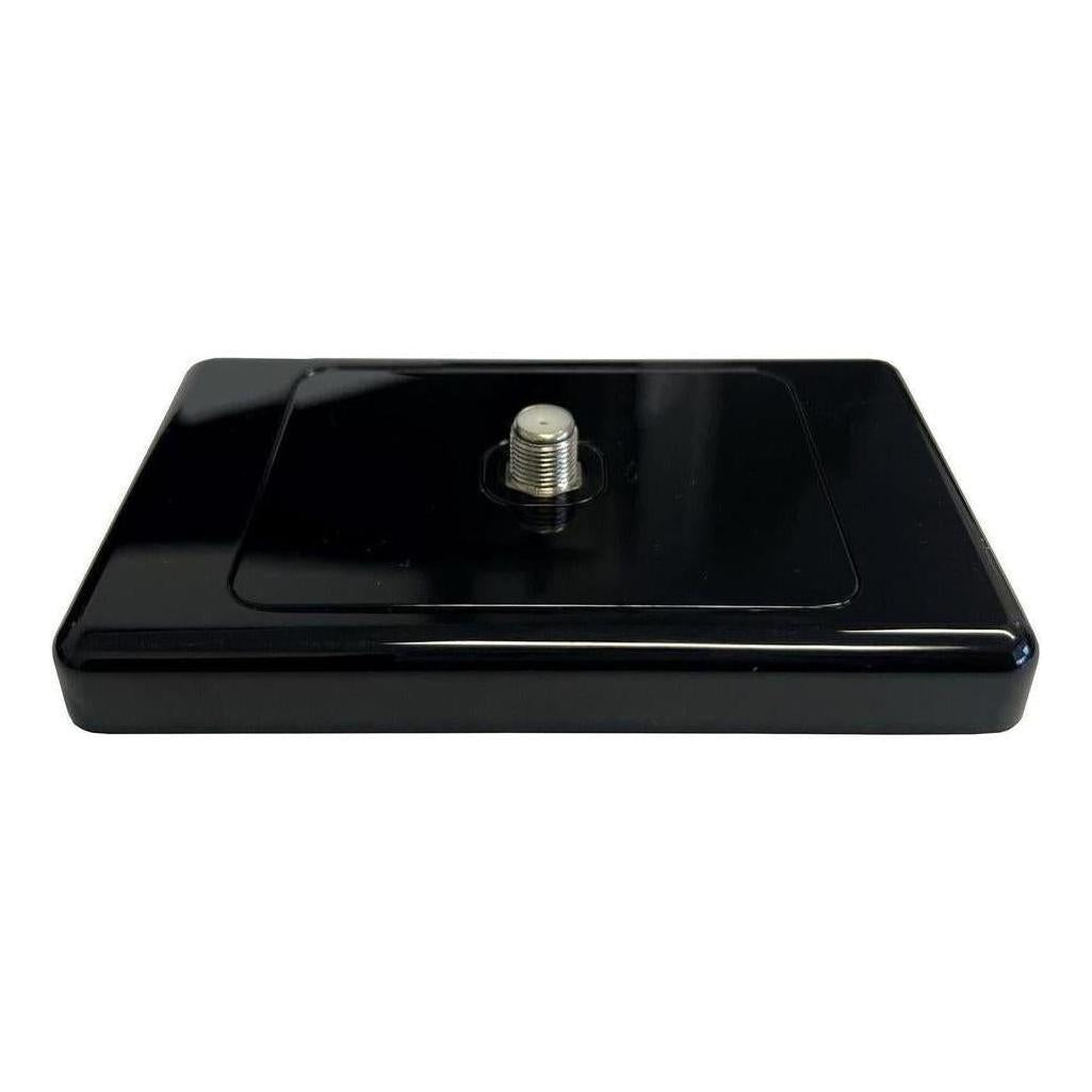 Iluma Wall Plate Single TV Antenna F Type Socket Outlet Black