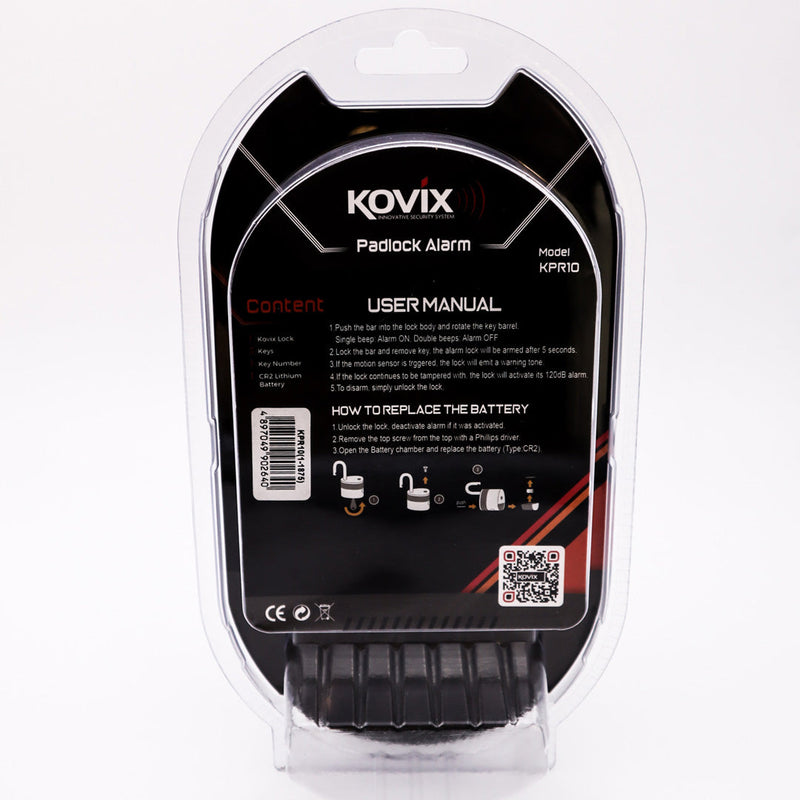 Kovix 10mm Alarmed Padlock