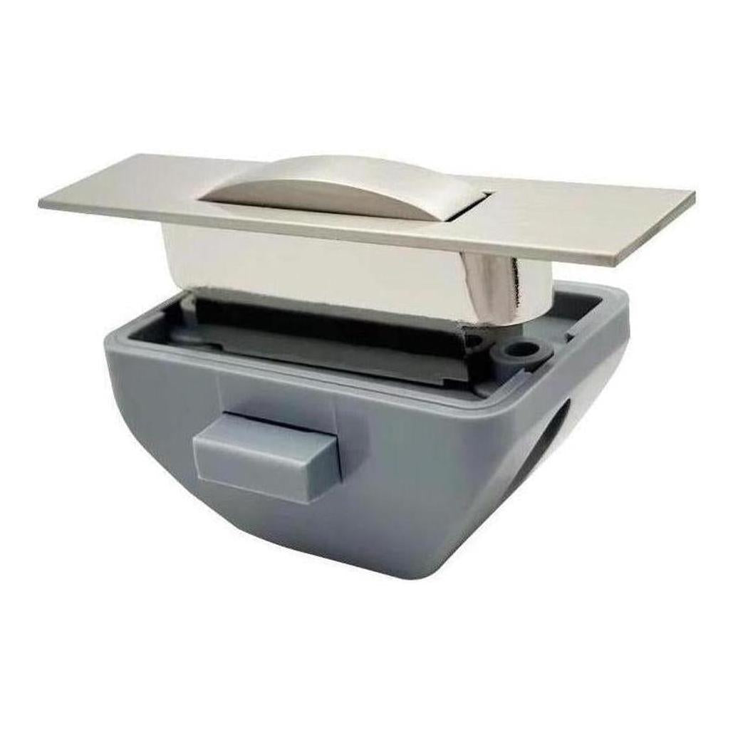 Karina Push Lock Cabinet Handle Brushed Nickel