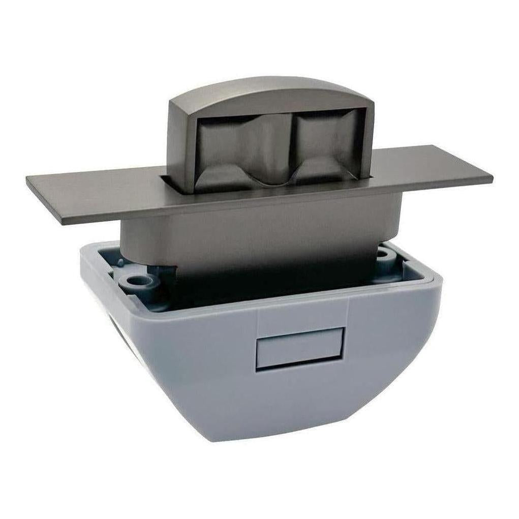 Karina Push Lock Cabinet Handle Gunmetal Grey