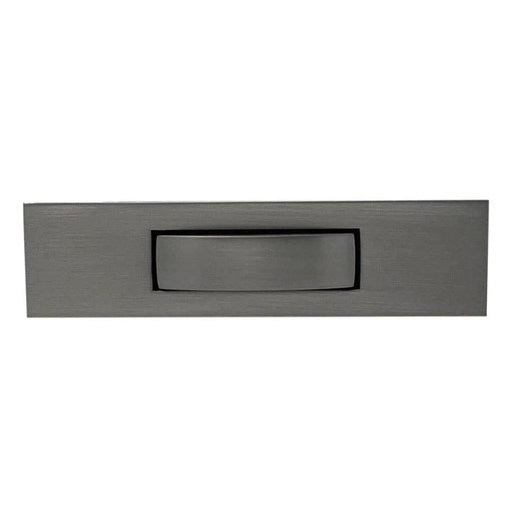 Karina Push Lock Cabinet Handle Gunmetal Grey