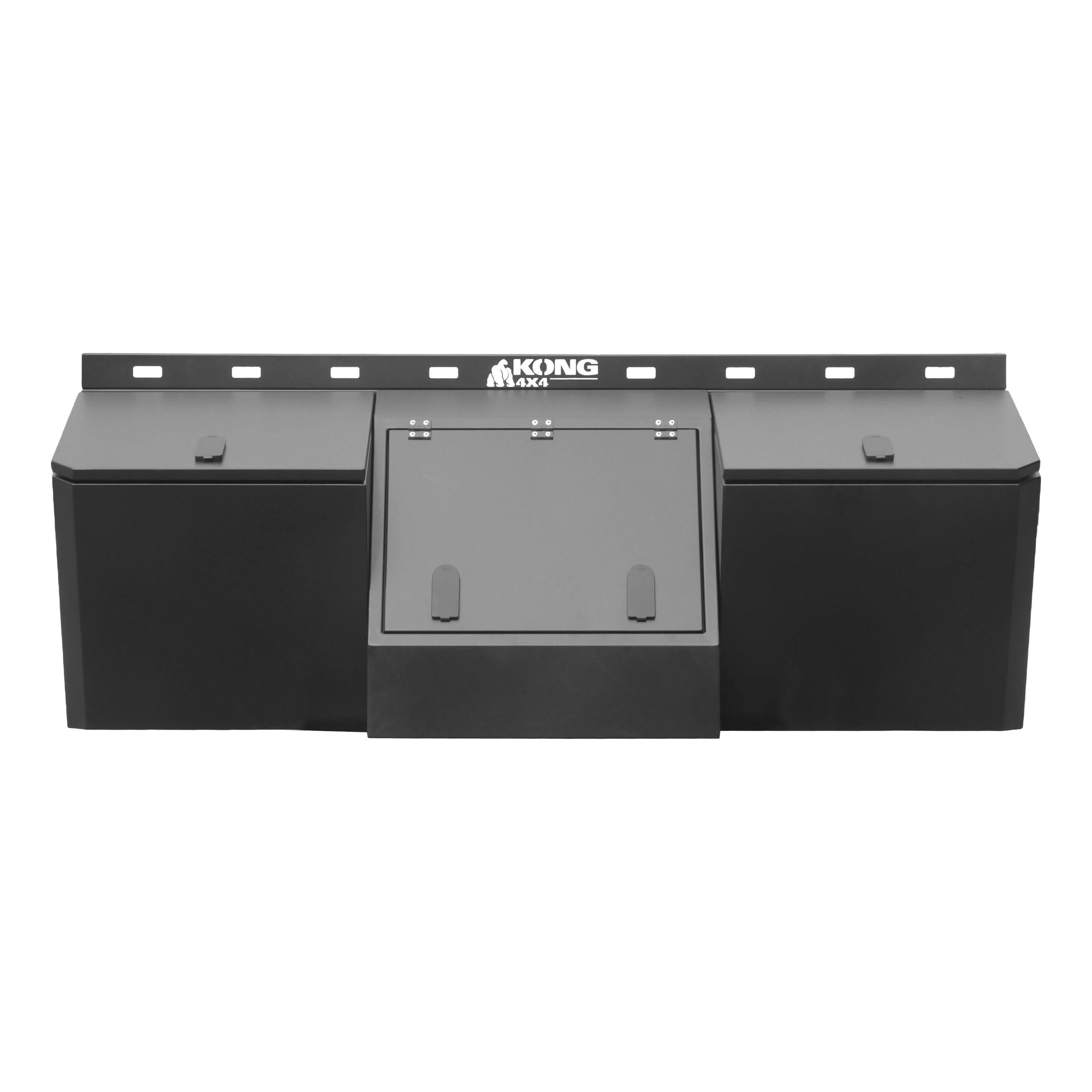 Kong Black Aluminium Beast Tool Box 4 Compartments 2100x1133x755mm
