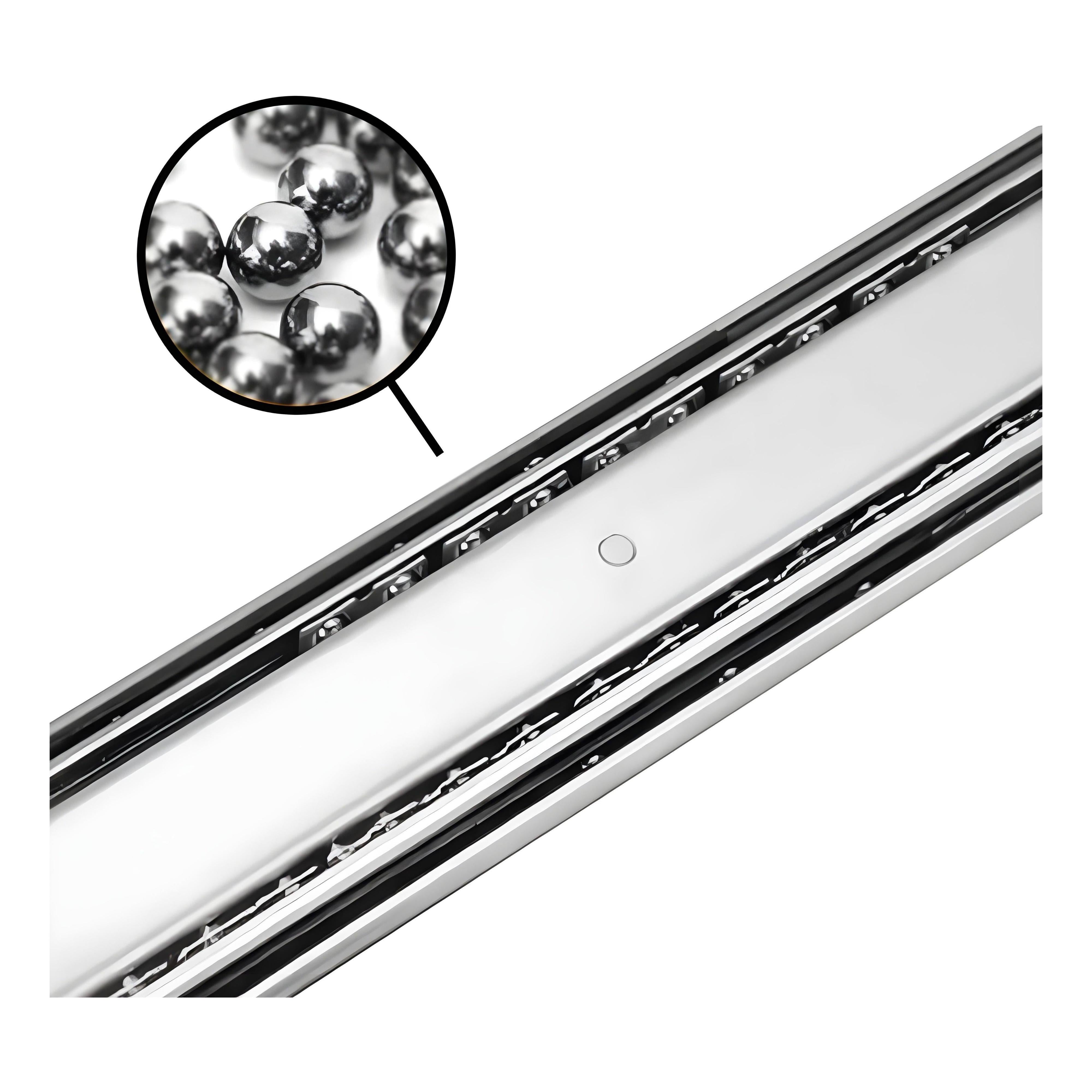 Kong Heavy Duty RH/LH Locking Drawer Slides Stainless Steel 1000mm - 120Kgs Pair