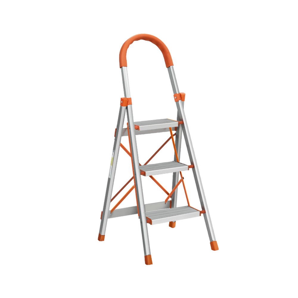 Giantz 3 Step Ladder Multi-Purpose Folding Aluminium Light Weight Non Slip Platform - RV Online