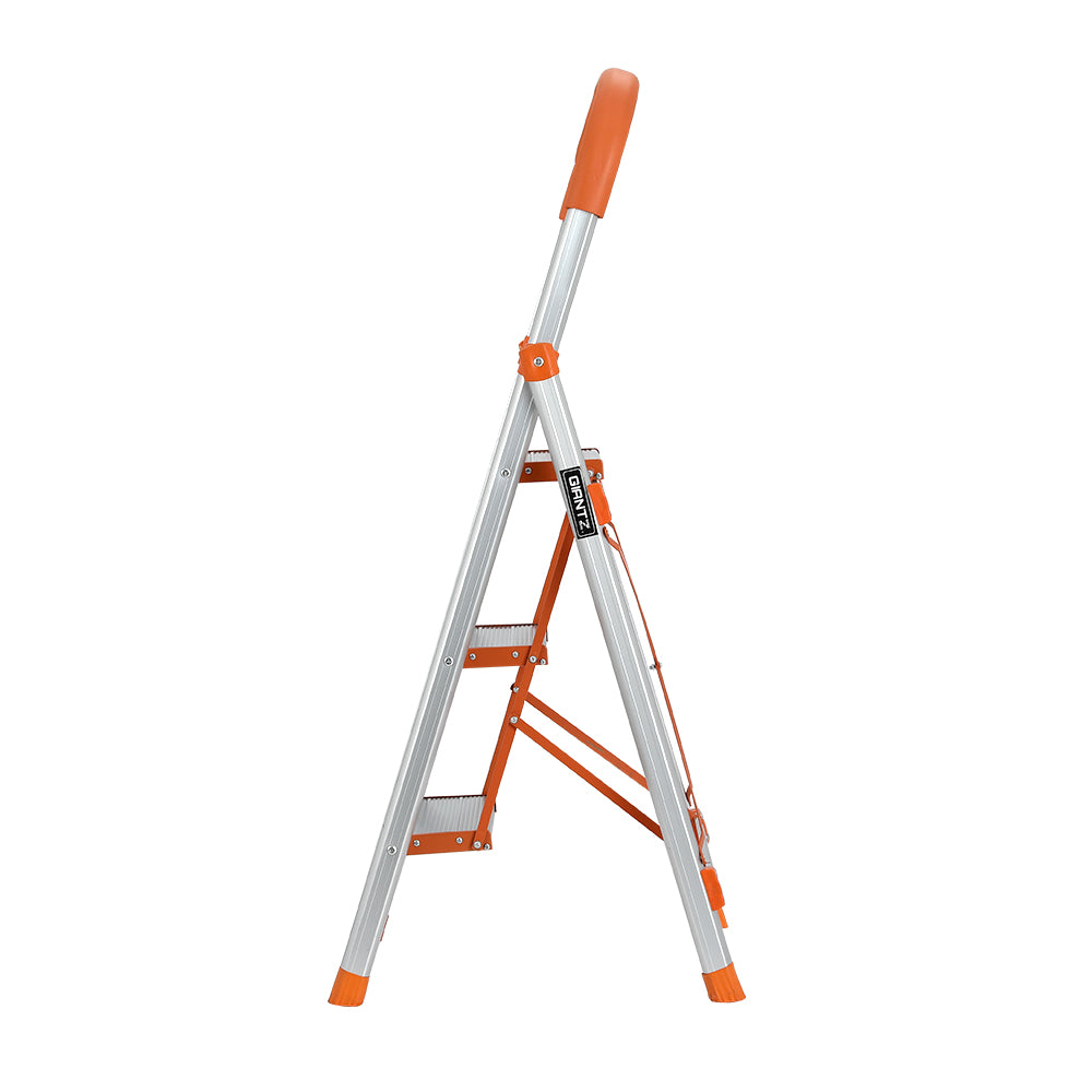 Giantz 3 Step Ladder Multi-Purpose Folding Aluminium Light Weight Non Slip Platform - RV Online