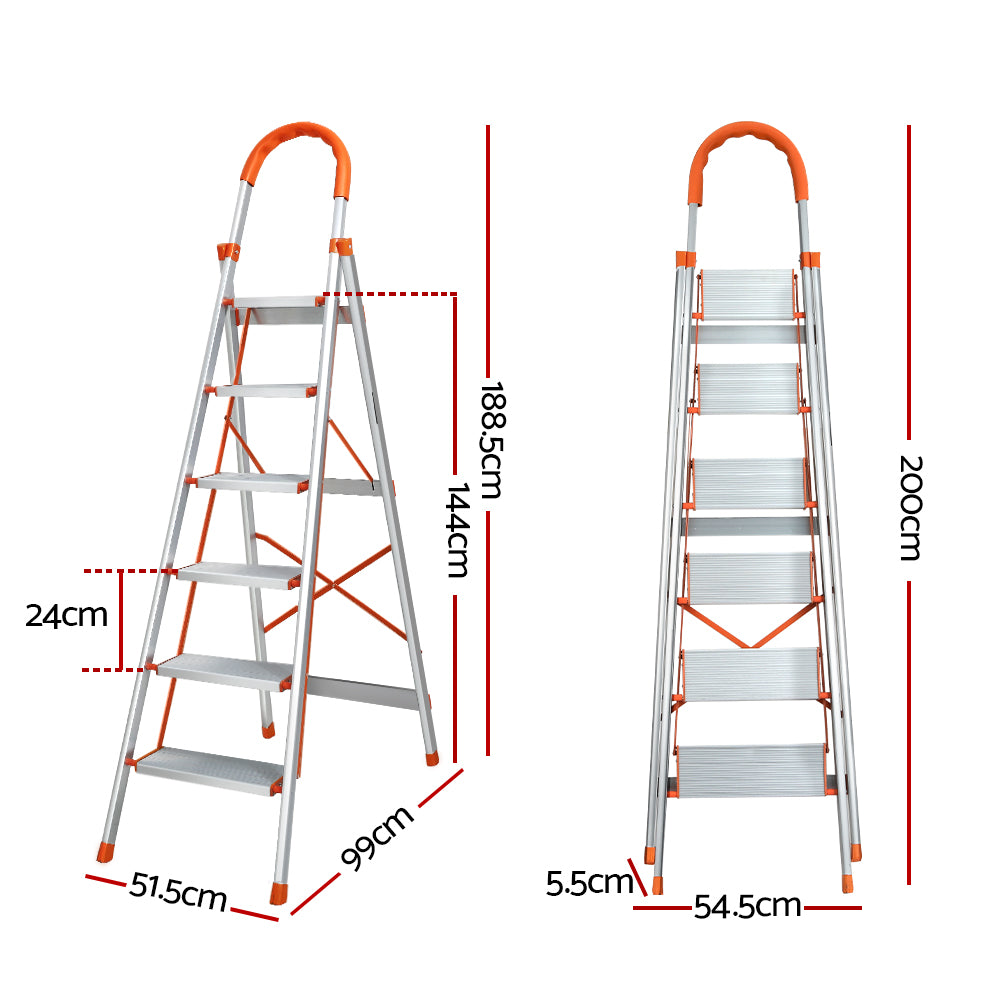 Giantz 6 Step Ladder Multi-Purpose - RV Online