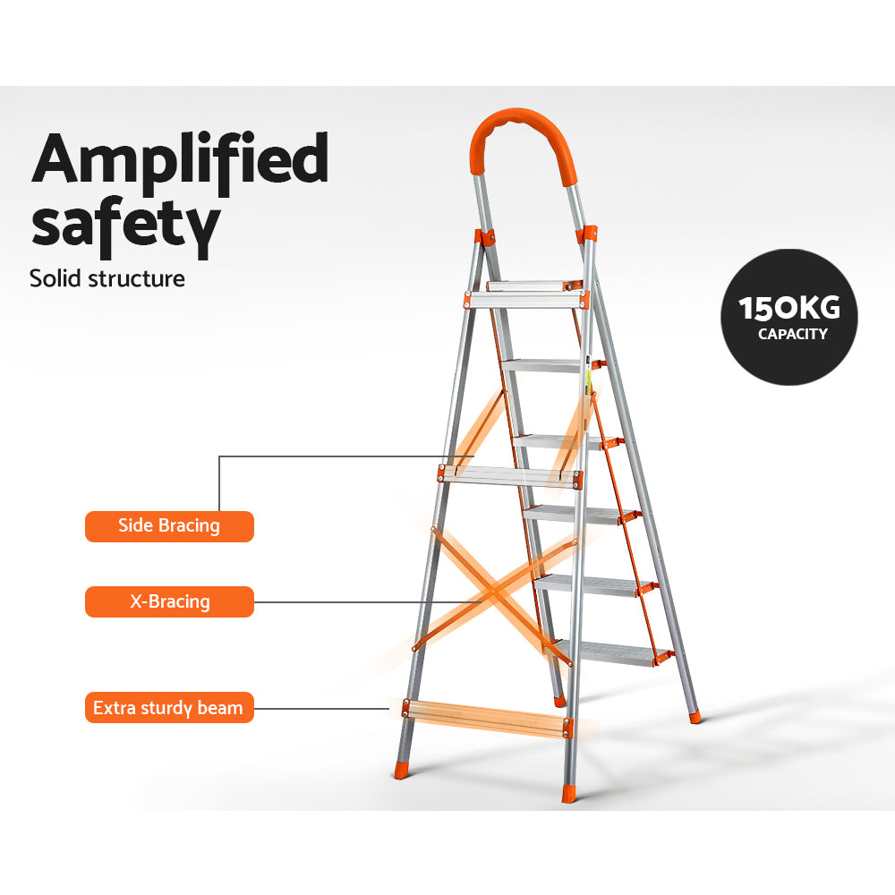 Giantz 6 Step Ladder Multi-Purpose - RV Online