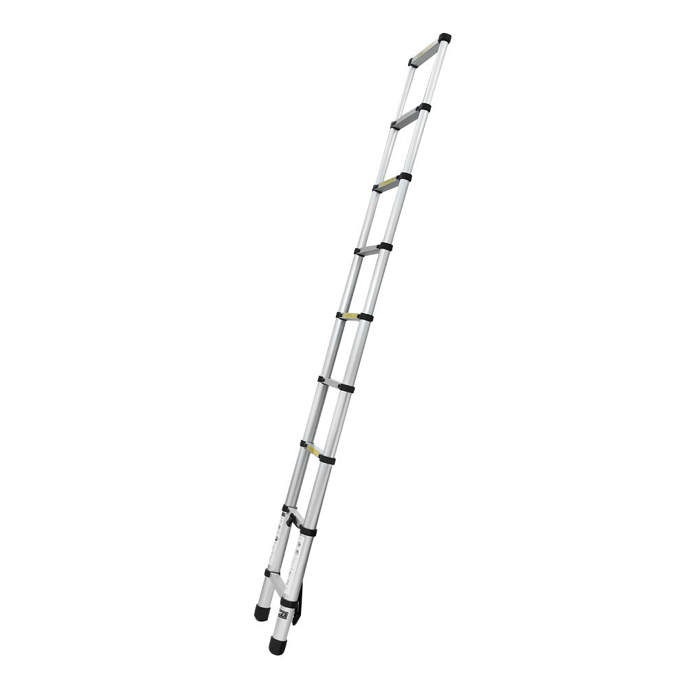 Giantz 2.6M Telescopic Ladder Aluminium Extension Extendable Steps Adjustable Height - RV Online
