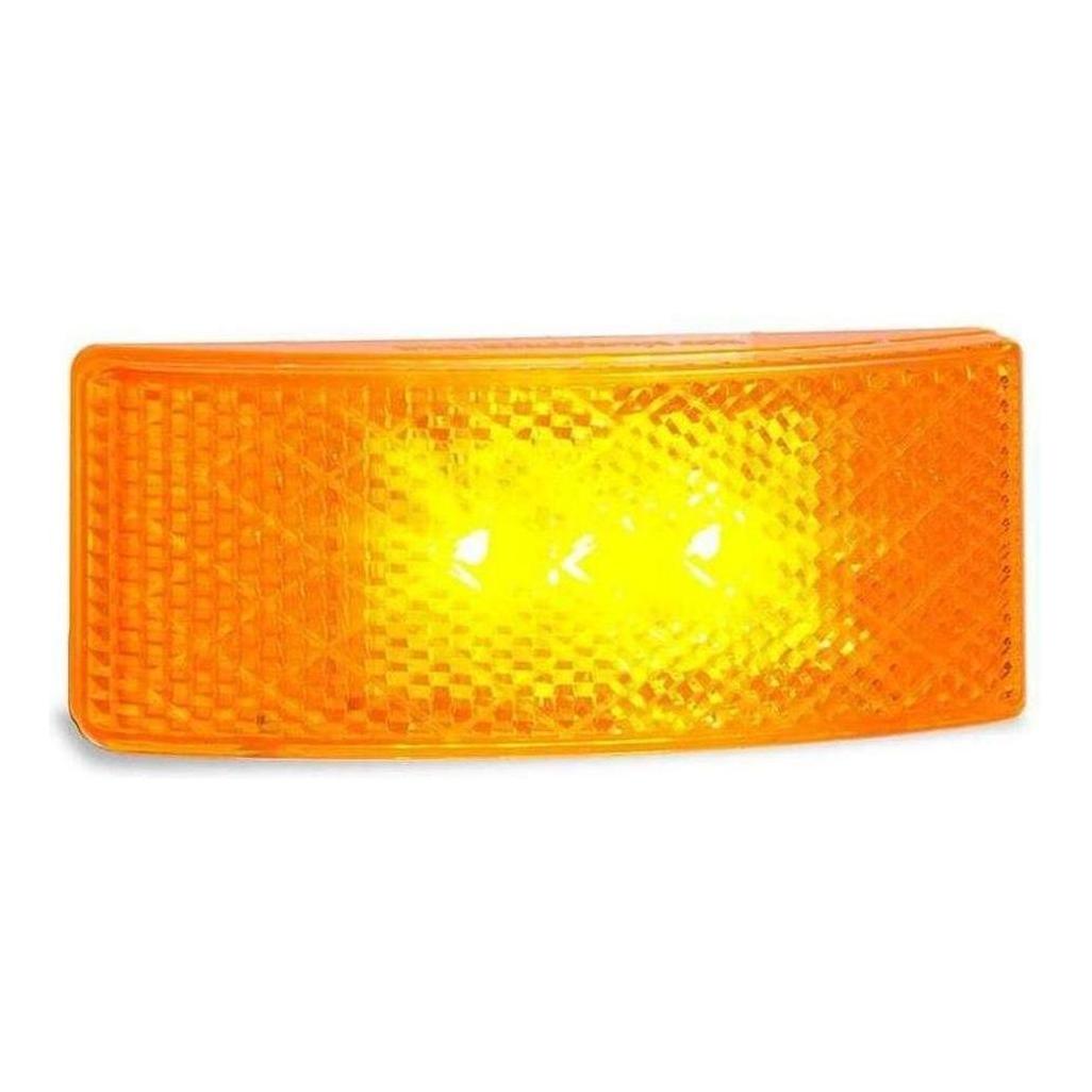 LED Autolamp 12/24V Amber Side Marker with Built in Reflector Blister