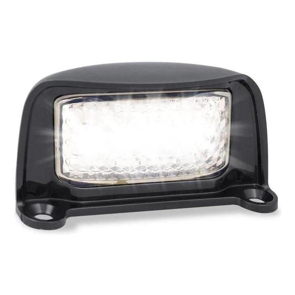 LED Autolamp 12/24V License Plate Lamp Black Bracket 76x42x30mm