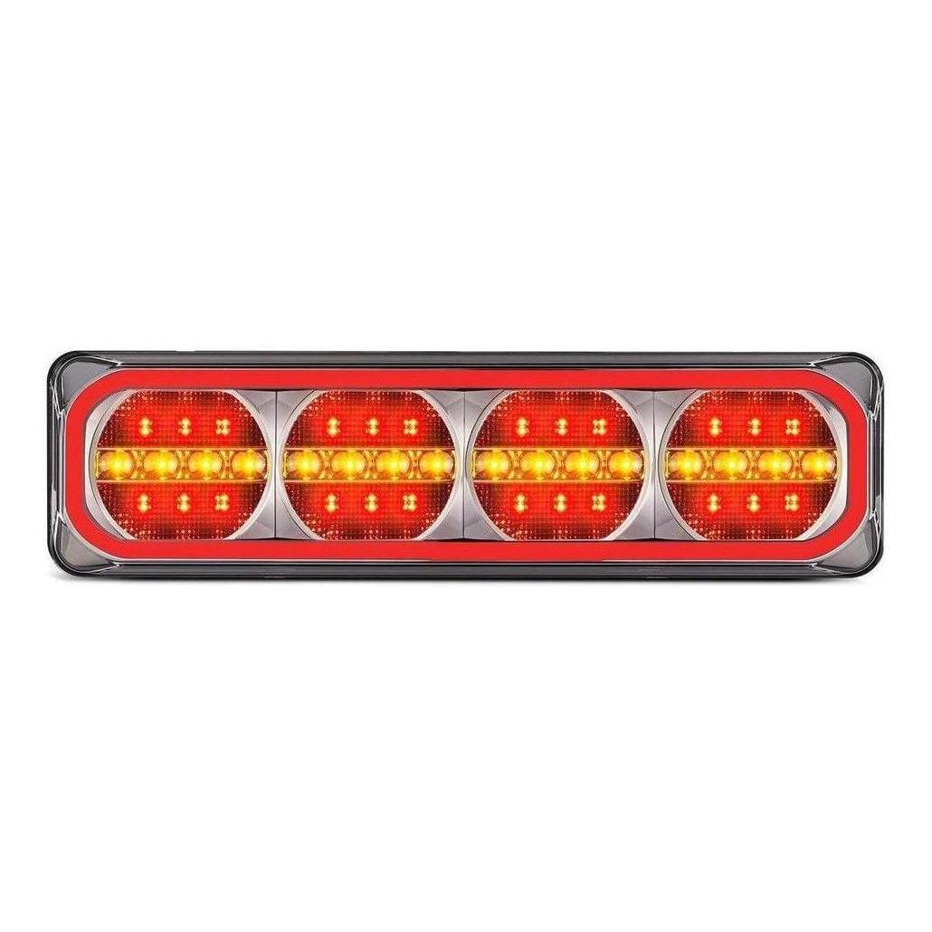 LED Autolamp 12/24V Stop/Tail/Sequential Indicator & Reflector Taillight 193x123x26mm