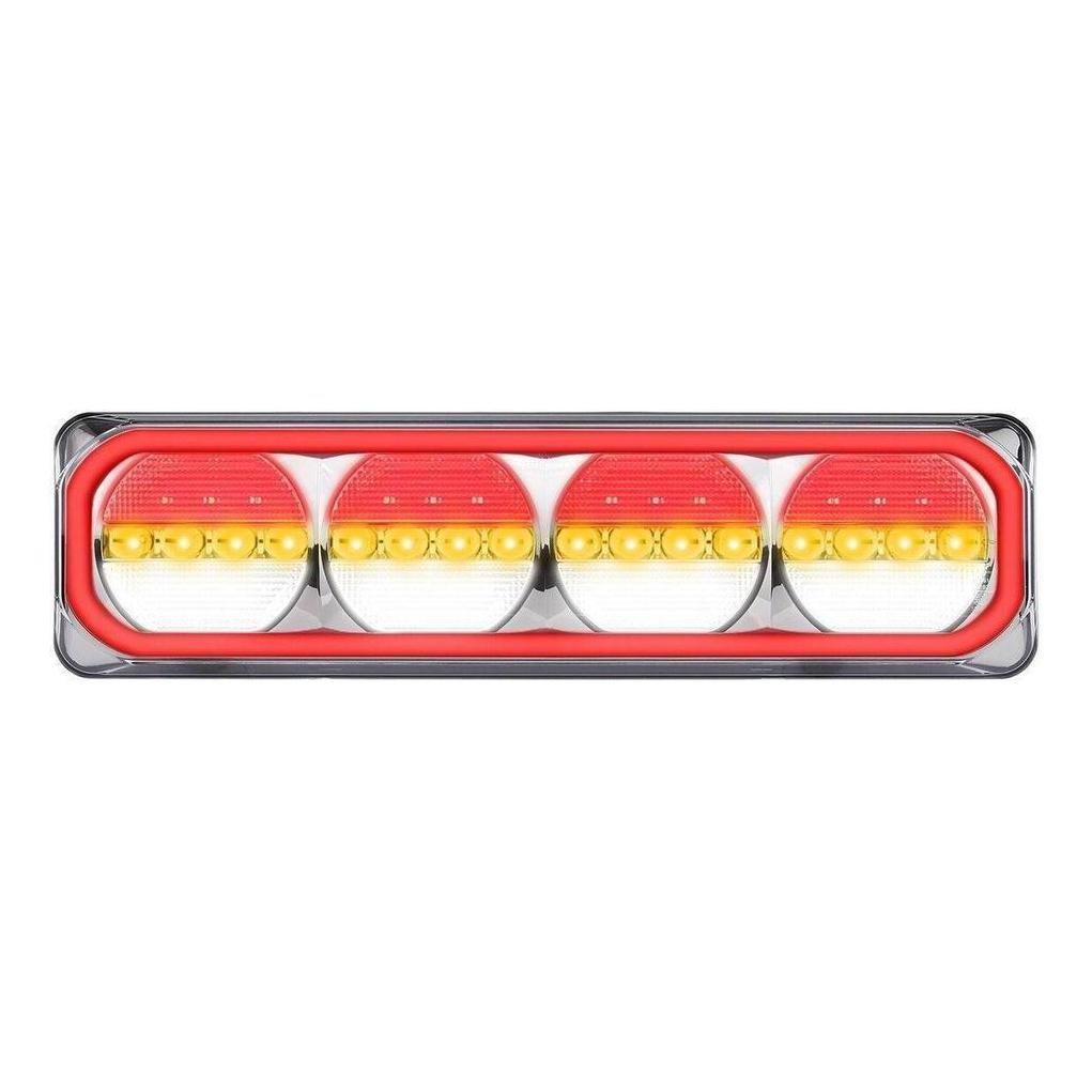 LED Autolamp 12/24V Stop/Tail/Sequential Indicator/Reverse/Reflector Taillight 193x123x26mm