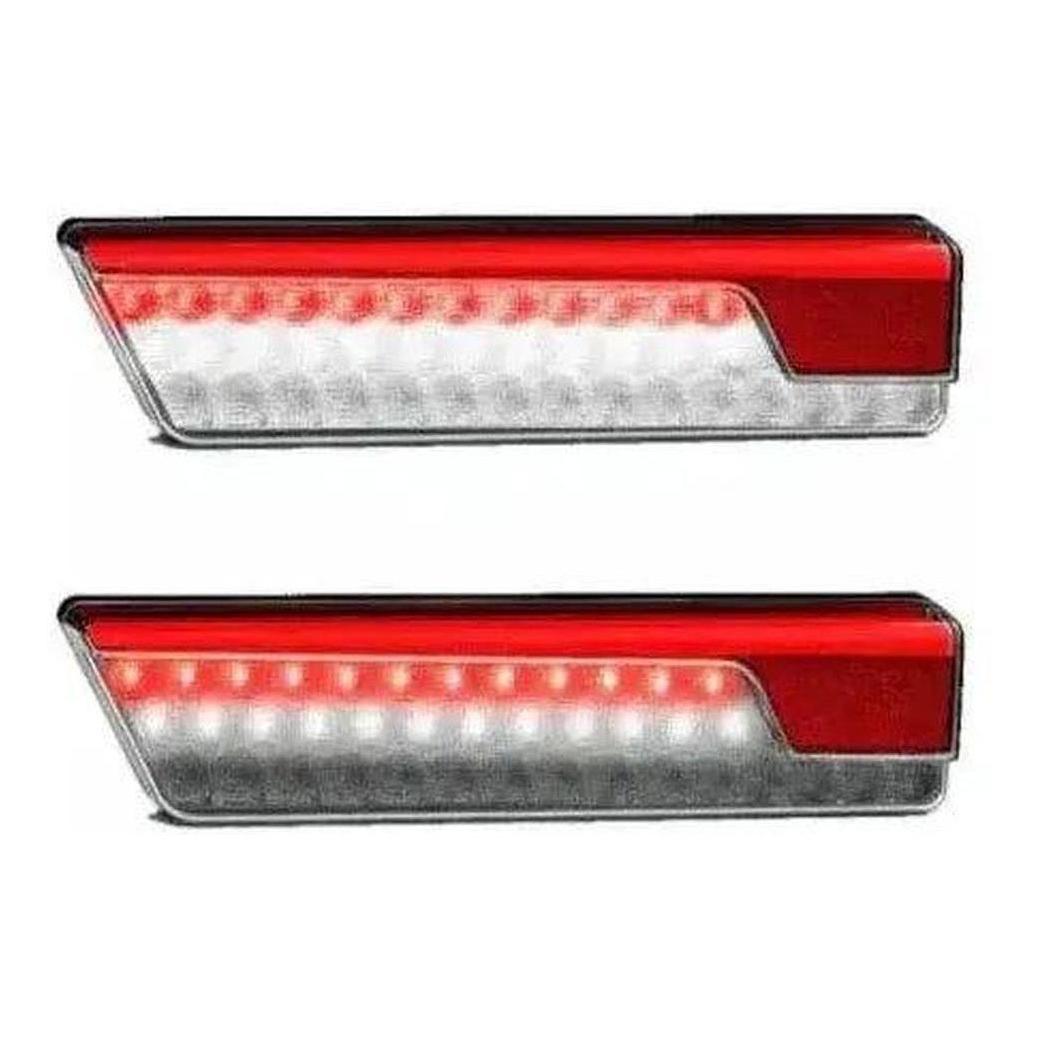 LED Autolamp 12V Black Tinted Stop/Tail, Indicator & Reverse Lamp Twin Pack
