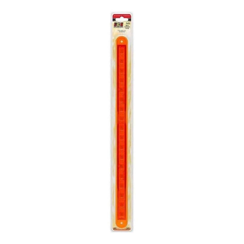 LED Autolamp 12V Indicator Strip Lamp 18 Square LEDs Recessed Mount 382mm