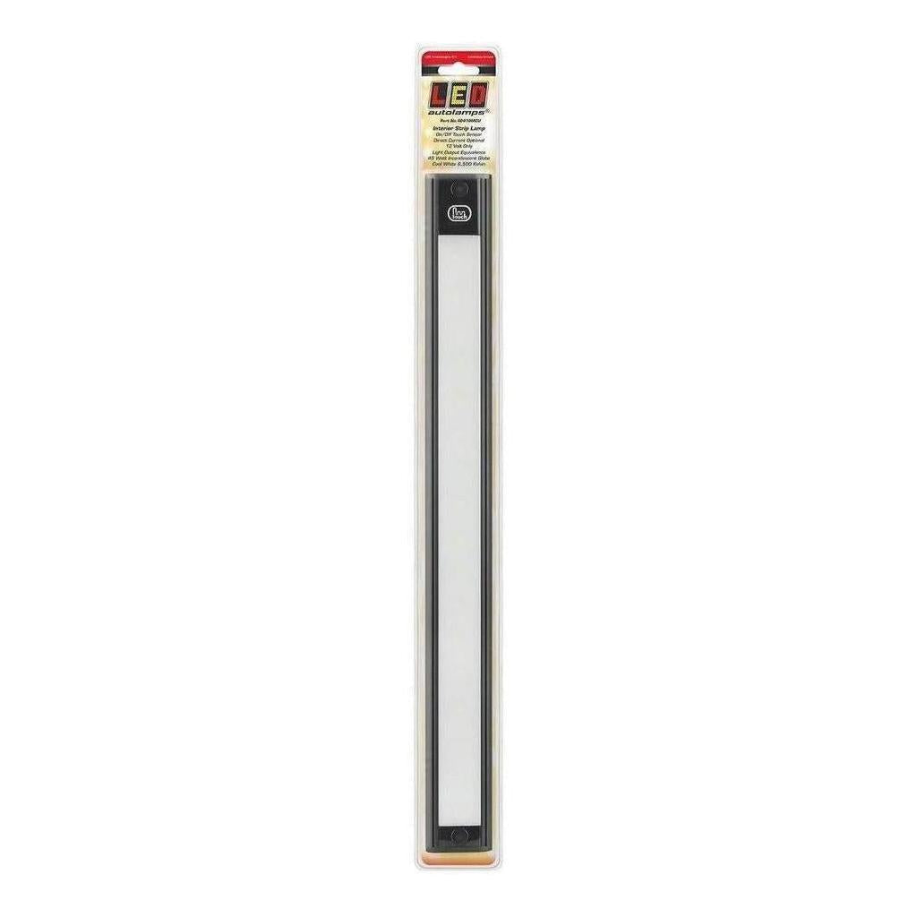 LED Autolamp 12V Interior Strip Light with Touch Sensor Switch Black 410x40x11mm