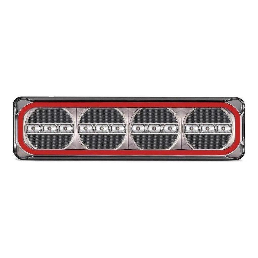 LED Autolamp 12V Pair Stop/Tail/Indicator/Reverse Taillight 387x105x31mm Blister