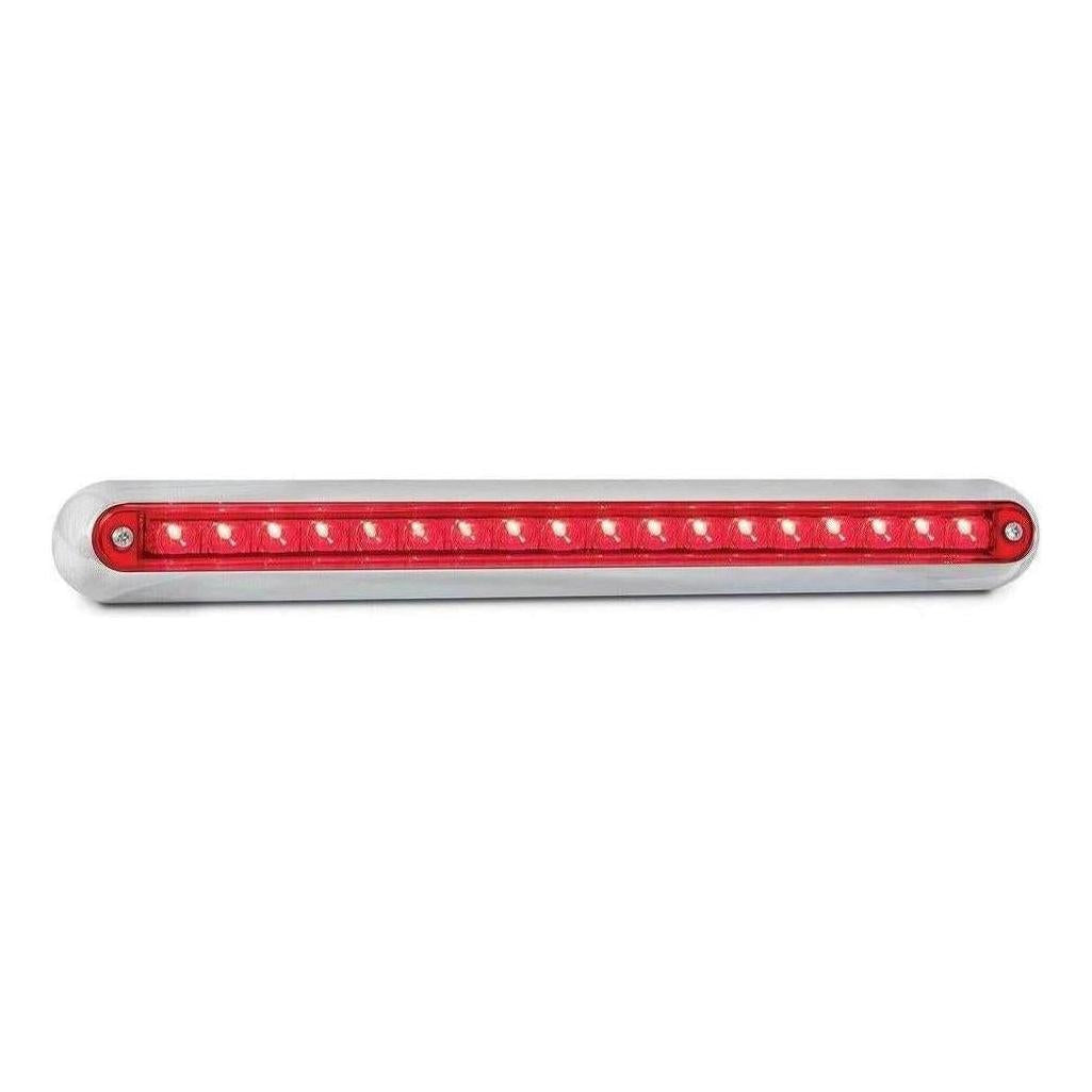 LED Autolamp 12V Stop/Tail LED Strip Light In Chrome Bracket Blister
