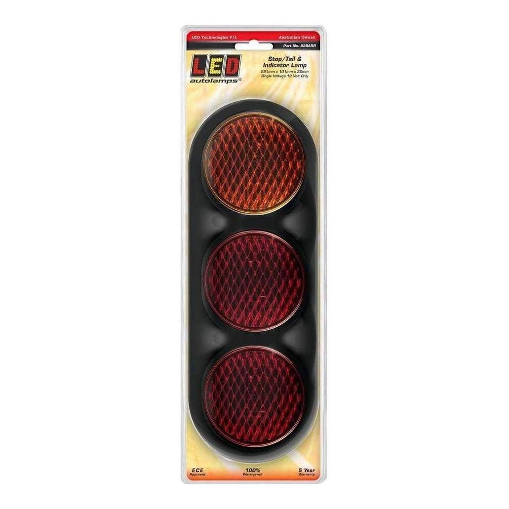 LED Autolamp 12V Stop/Tail/Indicator Taillight 281x101x30mm