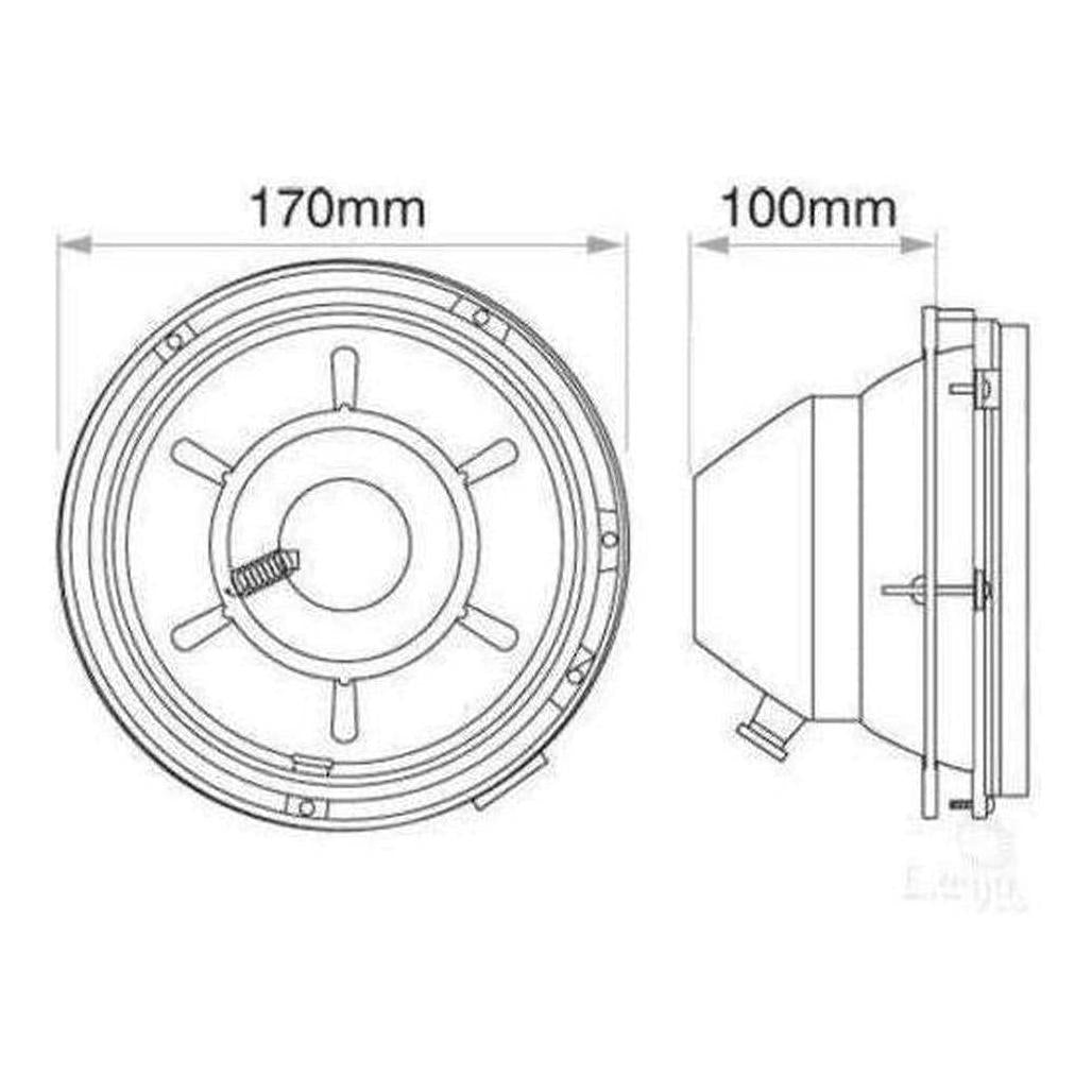 LED Autolamp 12V/24V Interior Strip Light 100mm Blister