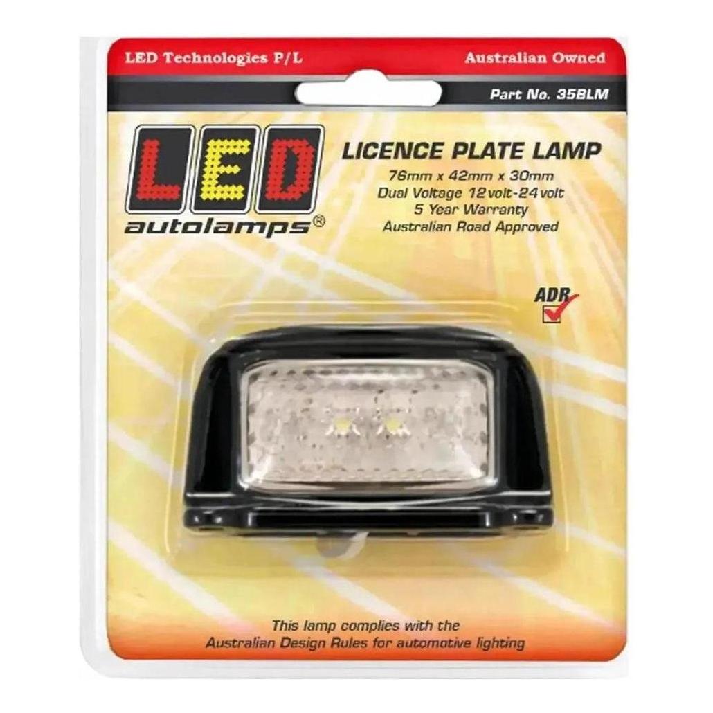 LED Autolamp 12V/24V License Plate Light 76x41x27mm Blister