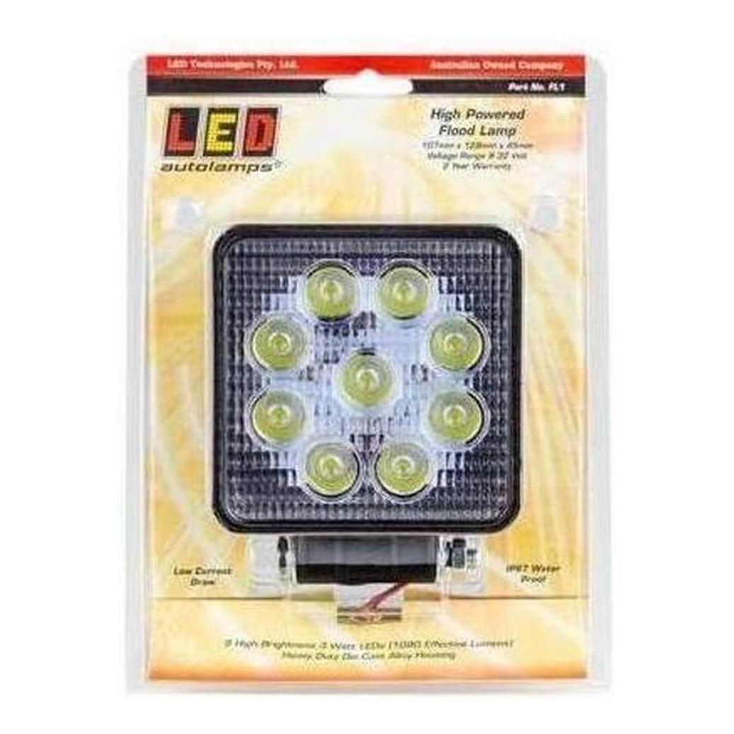 LED Autolamp 9/32V Heavy Duty High Powered Square LED Flood Lamp